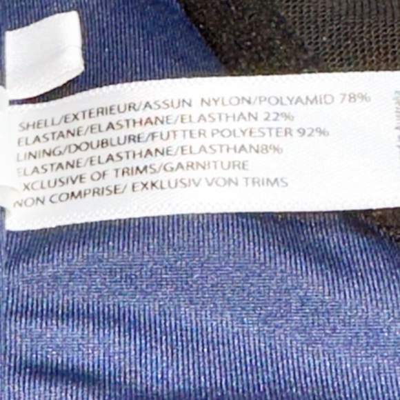 AZURA Australia Ink Botanica Underwire Bikini Swim Top Size 12 - Picture 7 of 14